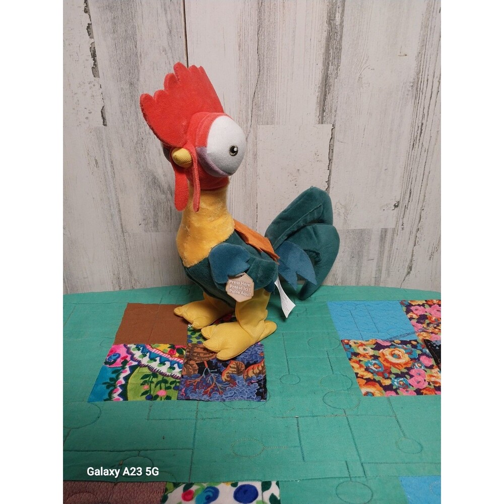 Disney Moana Hei Hei Dancing Chicken Rooster Plush Electronic Toy w Sound 13"